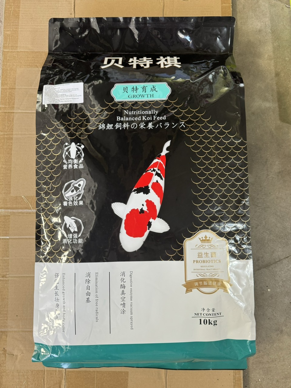 THỨC ĂN CÁ KOIKING BETHECH GROWTH 10KG THỨC ĂN CÁ KOIKING BETHECH GROWTH 10KG